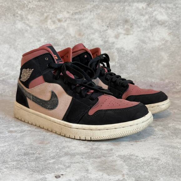 Women's Nike Air Jordan 1 Mid in Canyon Rust - Picture 1 of 8